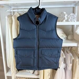 Old Navy Men's sz small blue puffer vest casual layering preppy, Americana #4257